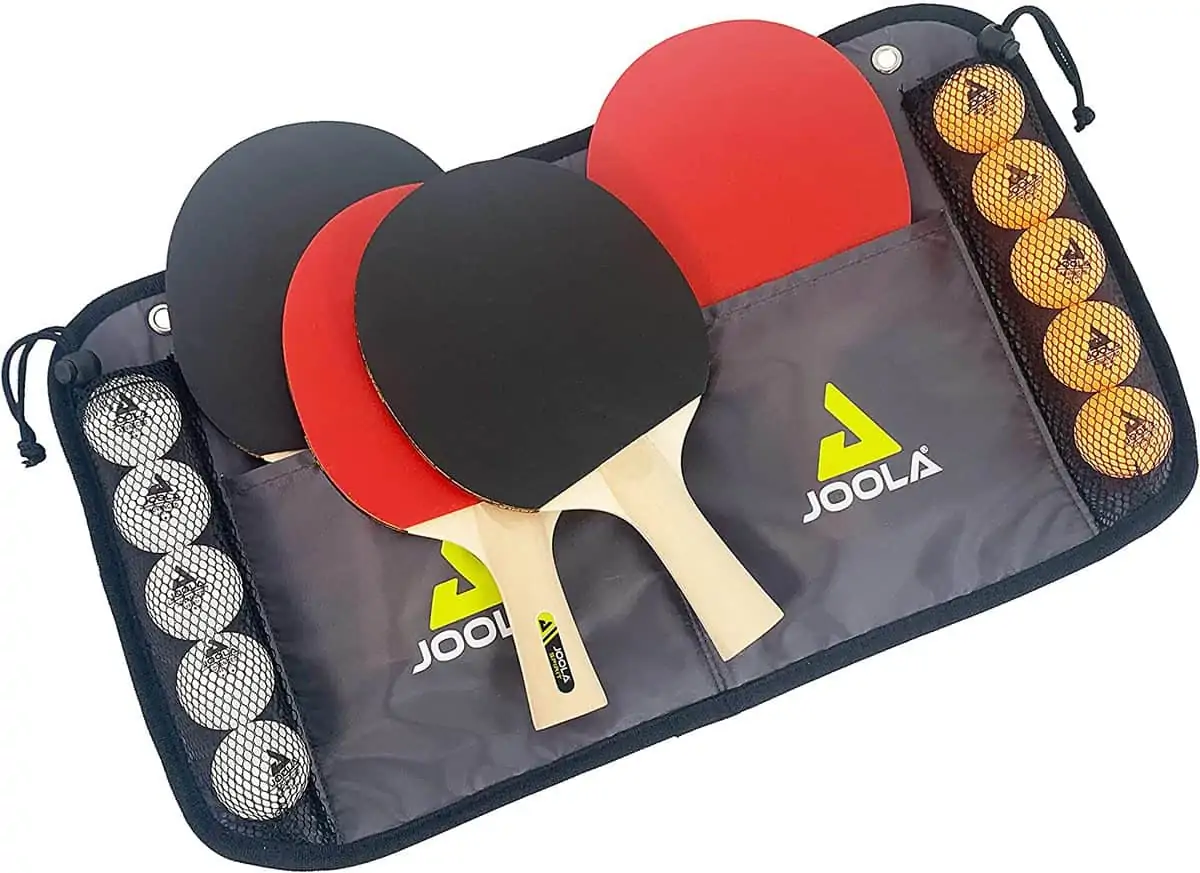 JOOLA Tischtennis-Set Family 🏓 (4 Tischtennisschläger + 10 Tischtennisbälle + Tasche) ab 16,51 € inkl. Versand (OTTO UP Plus)