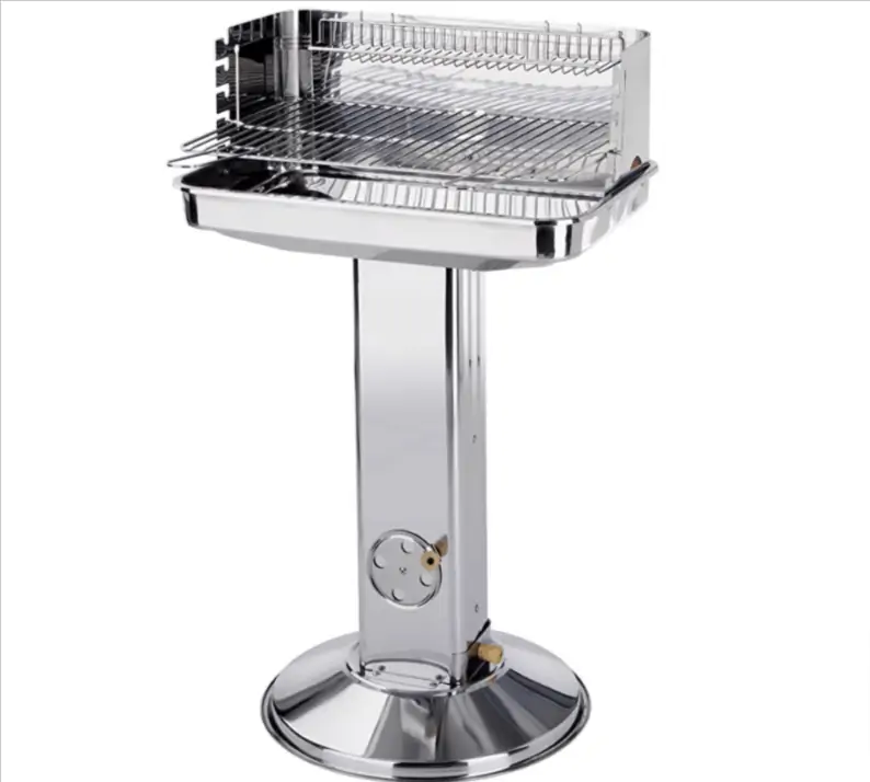 ACTIVA Edelstahl Holzkohle Säulengrill „Pisa“ (54 x 34 cm) für 35,99 € (Prime)