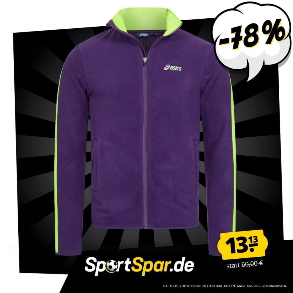 Asics Full Zip Herren Polar Fleece Jacke