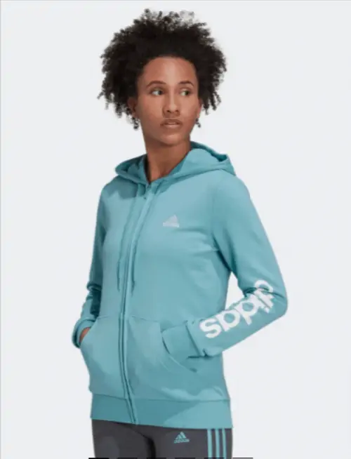 adidas Essentials Logo Damen Kapuzenjacke (Gr. 2XS bis L) für 38,50 € inkl. Versand