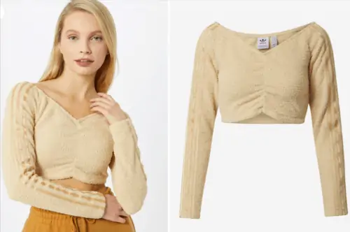adidas Performance Crop Top Pullover (Gr. 34 bis 42) für 11,96 € inkl. Versand (statt 23,50 €)