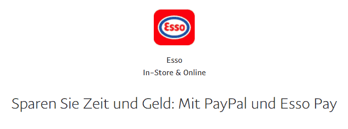 PayPal und Esso Pay: 5,00 € Tankgutschein
