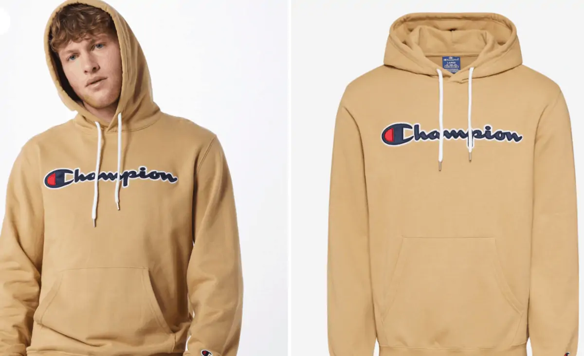 Champion Authentic Athletic Apparel Hoodie in beige (S, M) für 21,96 € inkl. Versand (statt 40,00 € )