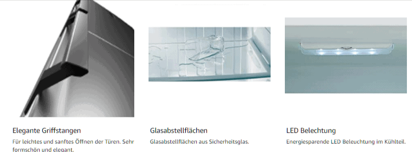 Comfee Kgk 180 A Kuehl Gefrier Kombinationen 201Kwh Jahr 189 L Kuehlteil 71Gefrierteil Inox Look Amazon De Elektro Grossgeraete