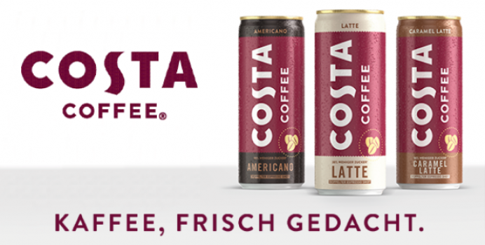 Costa Coffee Ready To Drink in drei leckeren Sorten kostenlos probieren Costa Coffee Coupons bei COUPIES