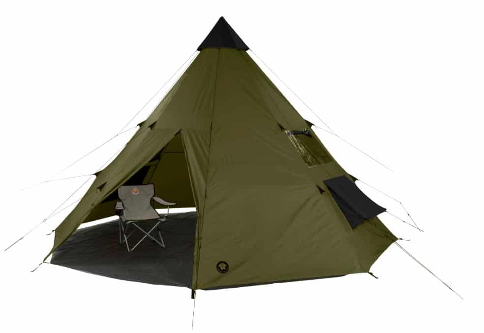 Grand Canyon Tepee 8 Personen Zelt In Oliv Gruen