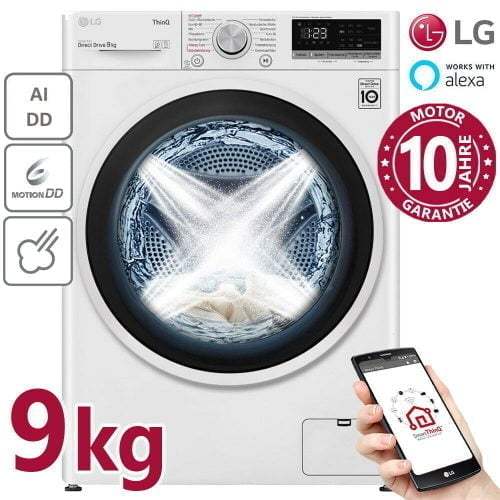 LG F4 VT4W9KG Waschmaschine (9 kg, WLAN) für 379,00 € inkl. Versand (statt 459,00 €)
