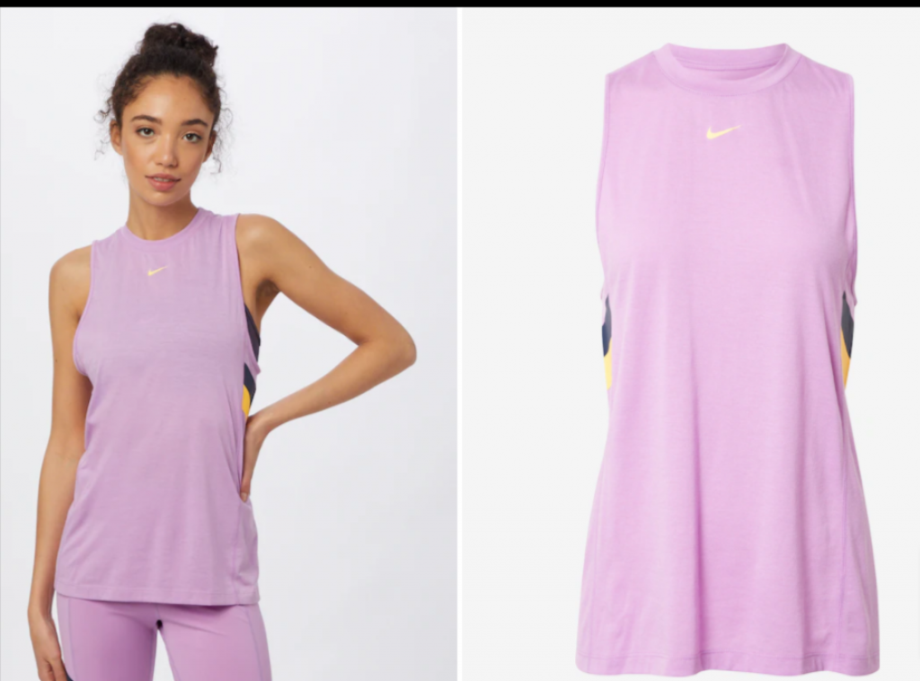 Nike Performance Dri Fit Colorblock Stripe Top