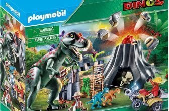 Playmobil 70327 Dinos XXL T Rex Dinosaurier mit Vulkanausbruch und Figuren e1627839193384