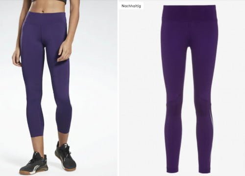Reebok Sporthose in dunkellila für 15,90 € inkl. Versand (statt 36,90 €)