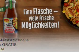 Schnelle Pfanne gratis testen maggi de