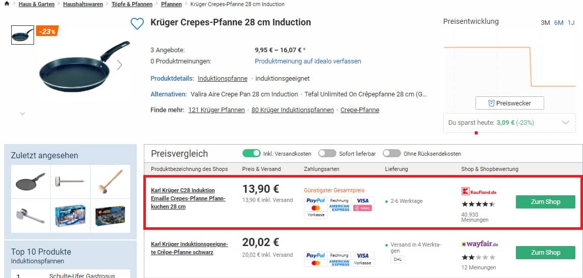 Krueger Crepes Pfanne 28 Cm Induction 2