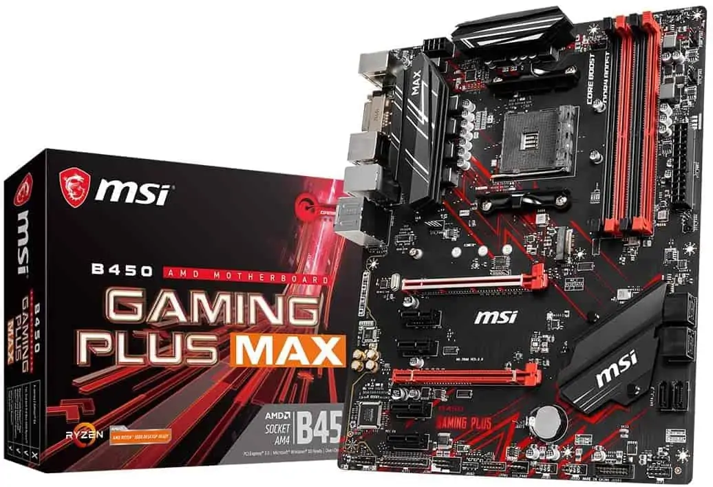 MSI B450 GAMING PLUS MAX (ATX, AMD AM4 DDR4 m.2 USB 3.2 Gen 2 HDMI ATX Gaming Motherboard) für 59,00 € statt 72,85 €