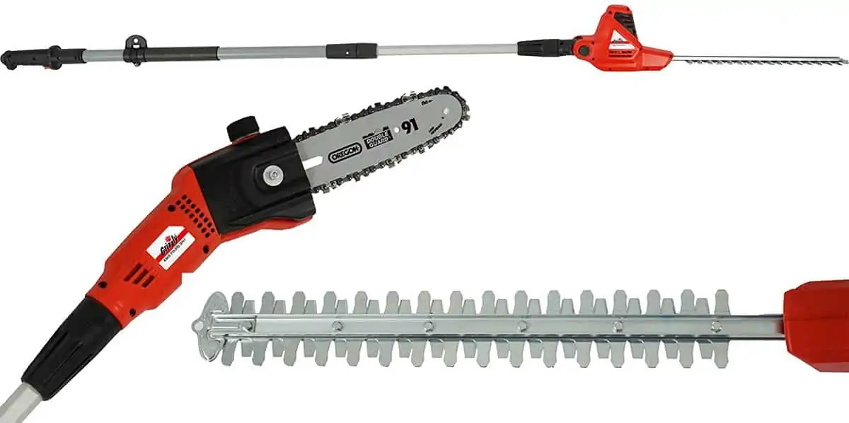 Grizzly Tools 2-in-1 Kettensäge/Heckenschere KSHS 710-500 für 79,90 € inkl. Versand statt 103,90 €