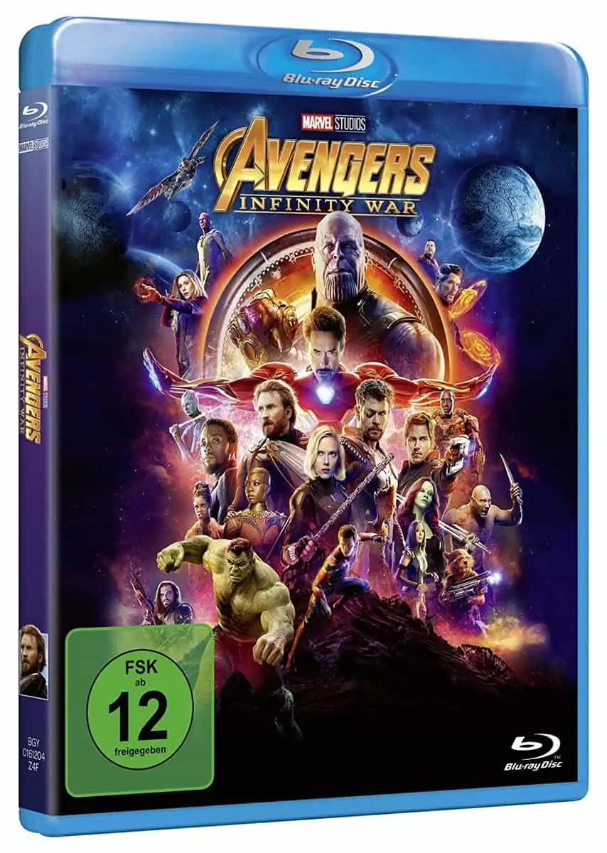 Avengers: Infinity War (Blu-ray) für 6,55 € [Prime] statt 12,78 €