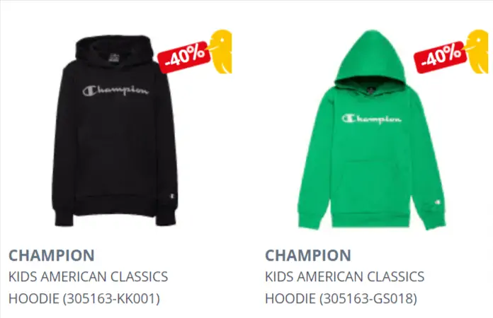 Champion American Classics Kinder Hoodie (Gr. L bis XXL) für 20,18 € inkl. Versand
