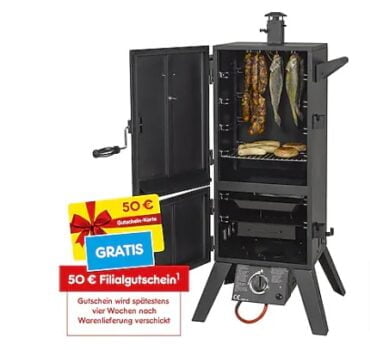 El Fuego Gas Raeuchergrill Portland XL 50 E Filial Gutschein online kaufen bei Netto 1