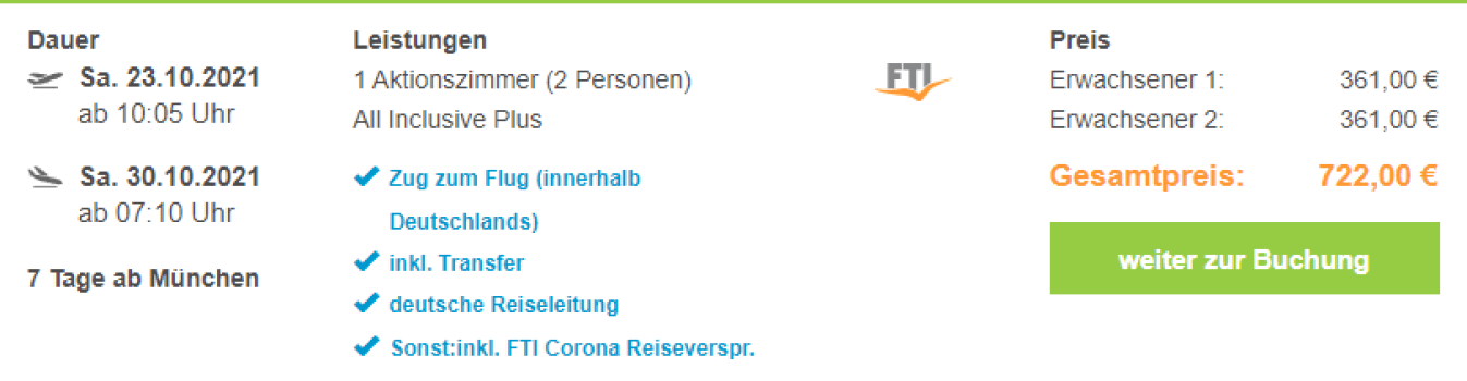 FTI® Beim Reiseveranstalter Urlaub Reisen guenstig buchen