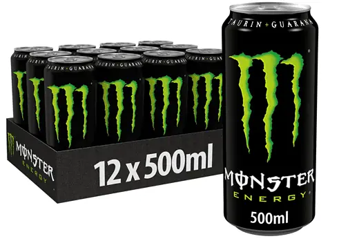 Monster Energy 12x500 ml Einweg Dose mit klassischem Energy Geschmack   Amazon.de  Lebensmittel