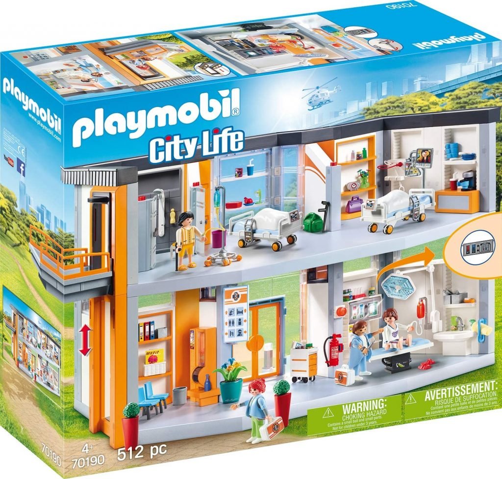 Playmobil City Life (70190) Großes Krankenhaus Mit Einrichtung