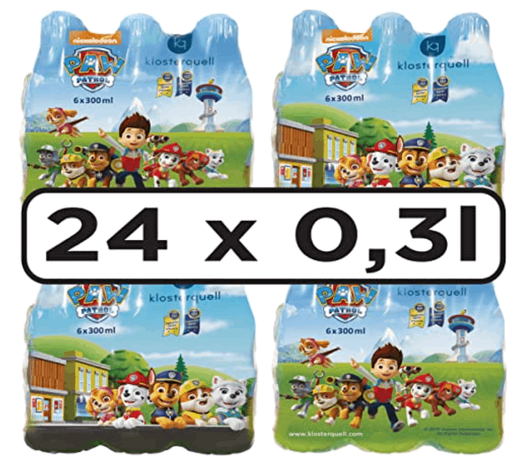 Paw Patrol Quellwasser 4 X 6Er Pack 24 X 0 3L Amazon De Lebensmittel Getränke 1