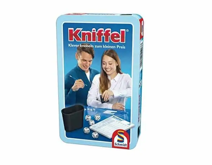 Schmidt Spiele Kniffel Reisespiel in Metalldose für 3,99 € inkl. Prime-Versand (statt 9,44 €)