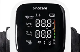 Sinocare Blutdruckmessgeraet Oberarm Digital Vollautomatisch Messgeraet zur Ueberwachung von Bluthochd 1