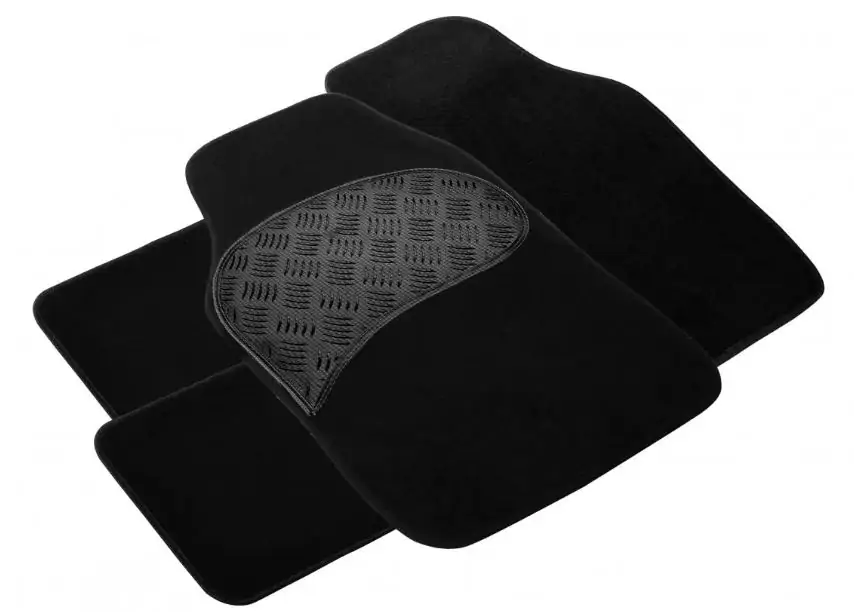 TrendLine Fußmatten Velours in schwarz (4-teilig) für 12,29 € inkl. Versand statt 22,89 €