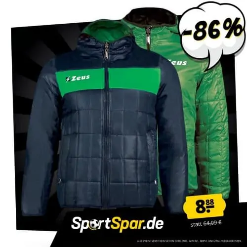 Zeus Giubbotto Apollo 2in1 Herren Wendejacke (Gr. 3XS Bis 3XL) für 12,83 € inkl. Versand
