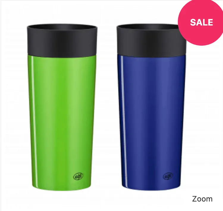 alfi Thermobecher isoMug Plus, Kaffeebecher to go Edelstahl 350ml für 9,99  inkl. Versand (statt 18,98 €)