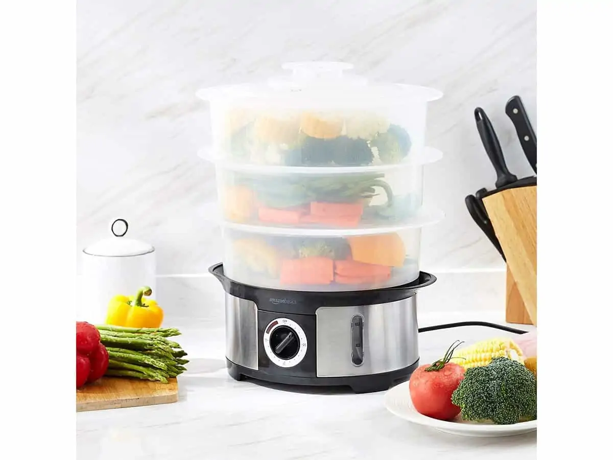 Amazon Basics Dampfgarer (3-stufig) für 30,90 € inkl. Versand statt 41,82 €