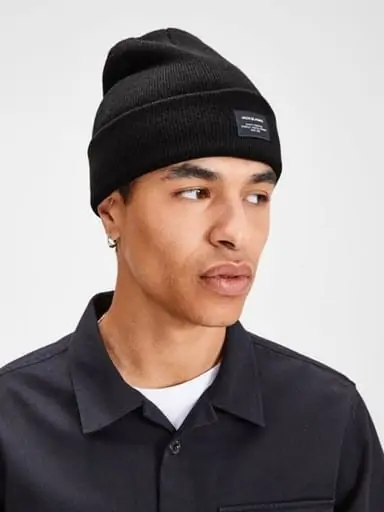 Jack & Jones Beanie (12092815) schwarz für 5,99 € [Prime] statt 11,98 €