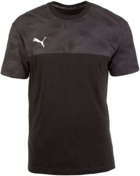 puma cup casuals tee black whisper white 1