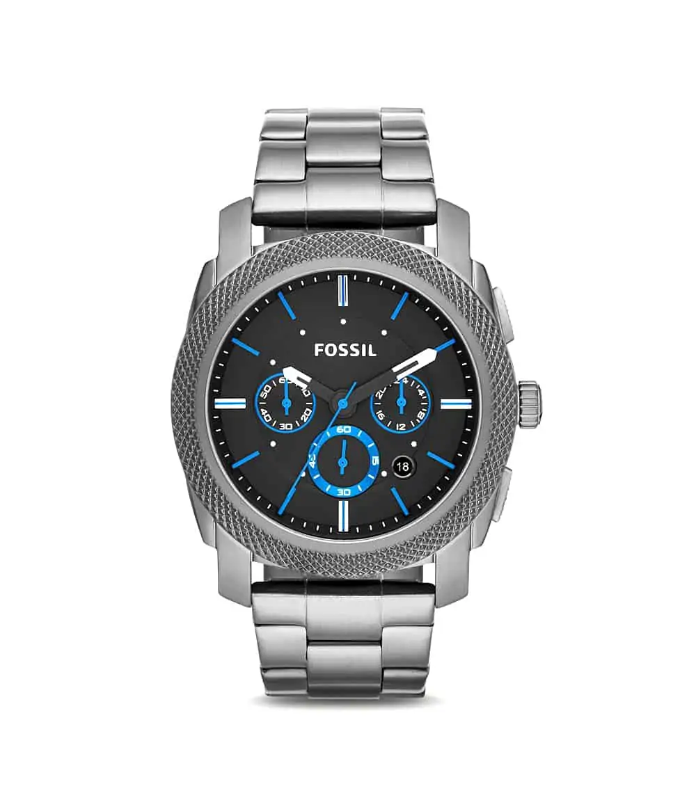 Fossil Machine FS4931 Herrenuhr (45mm Gehäusegröße, Quarz-Chronographenwerk, Edelstahlarmband) für 84,95 € inkl. Versand statt 99,00 €