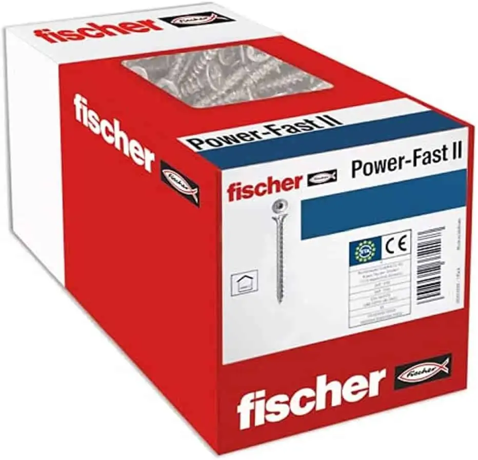 200er-Pack fischer Spanplattenschraube Power-Fast II 3,5×30 für 3,55 € [Prime] statt 7,07 €