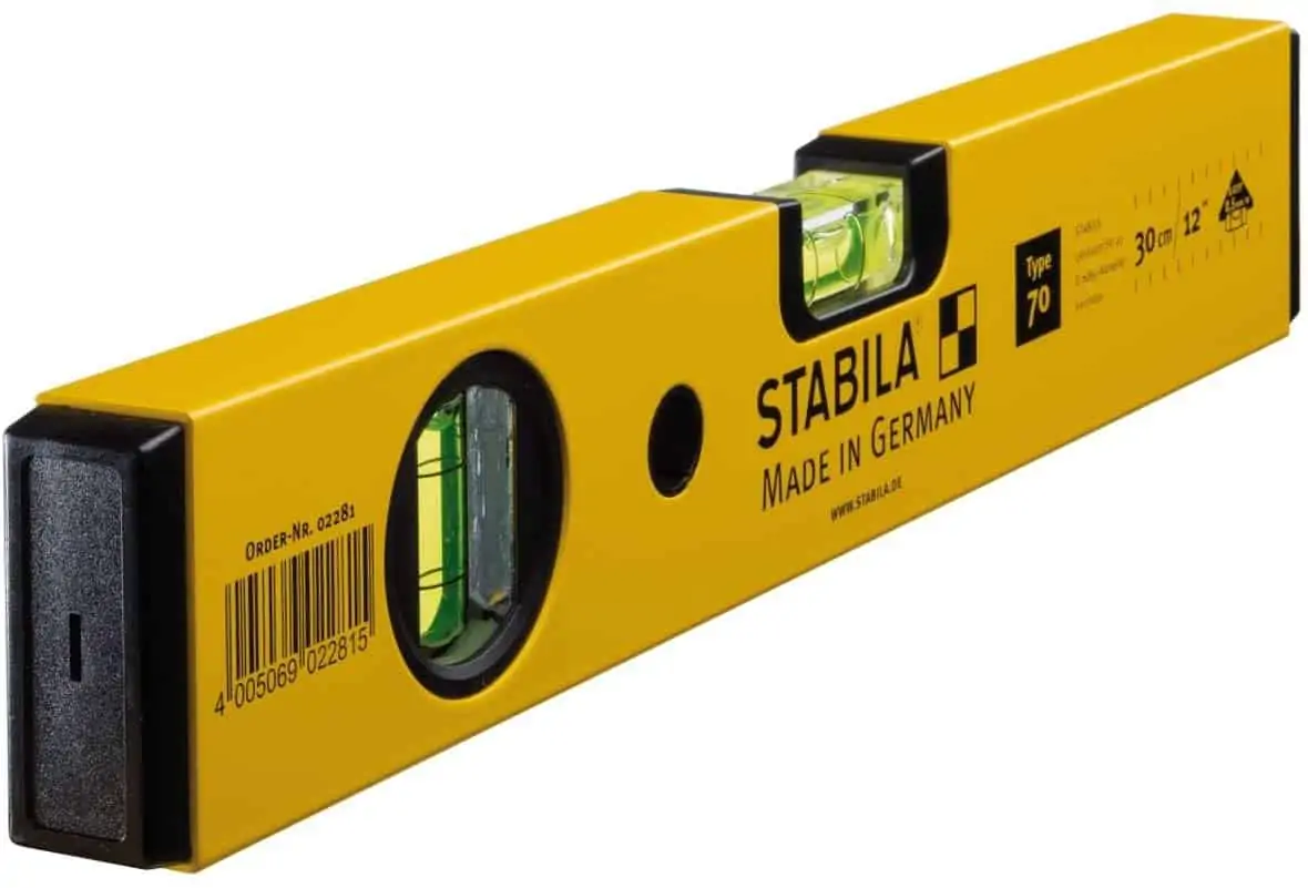 STABILA 2281 Wasserwaage Type 70, 30 cm, Gelb für 11,93 € [Prime] statt 15,92 €