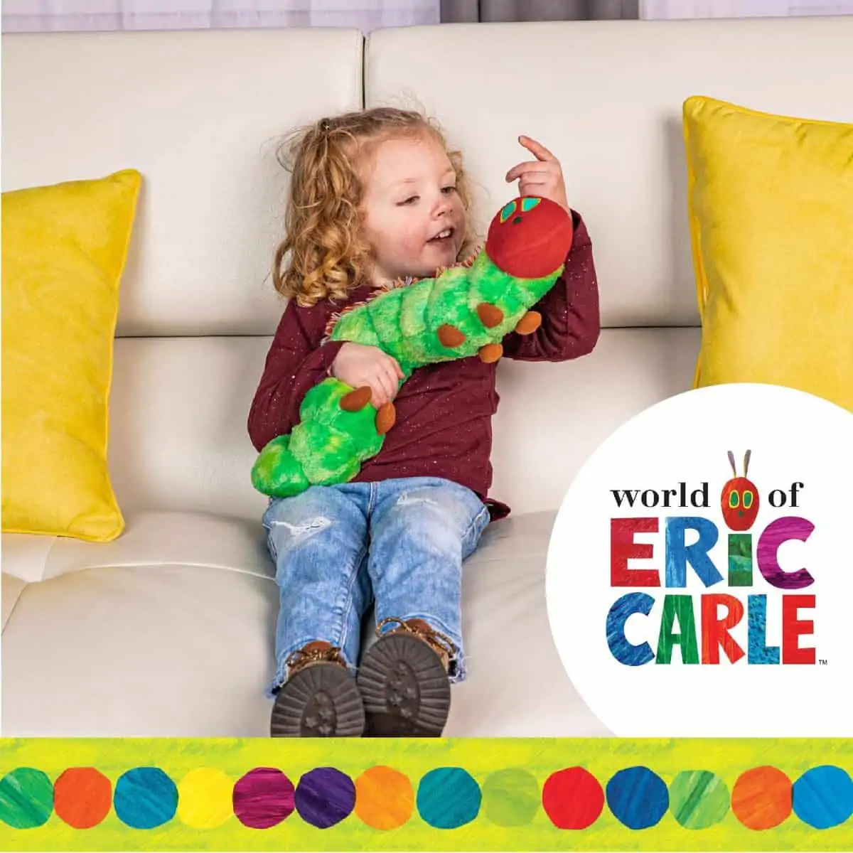 Joy Toy, Die Kleine Raupe Nimmersatt, 42 cm, Kuscheltier (Lieferbar ab dem 25.11.2021) für 12,98 € [Prime] statt 18,95 €