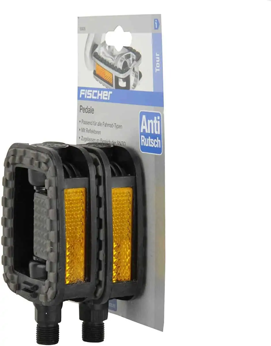 FISCHER Pedale mit Anti-Rutsch und Reflektoren für 3,99 € [Prime] statt 6,98 €