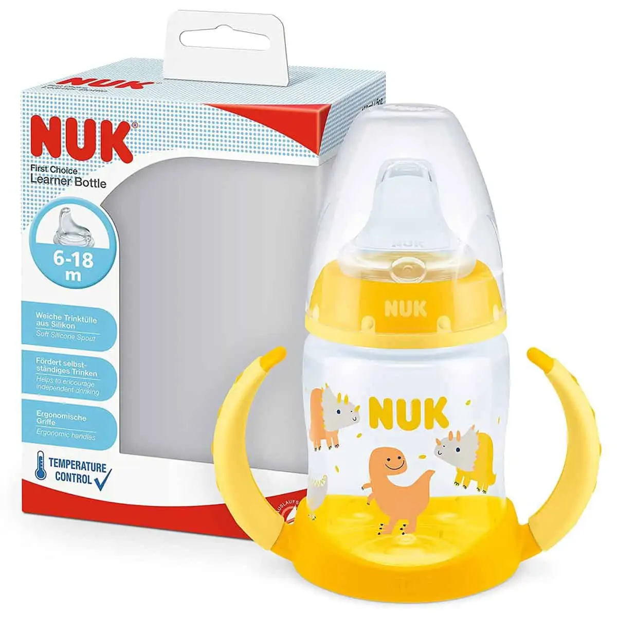 NUK First Choice+ Trinklernflasche (150 ml) für 5,00 € [Prime] statt 9,95 €