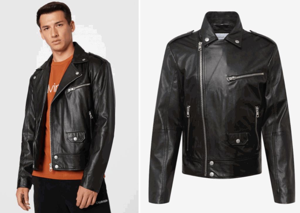 Calvin Klein Jeans Herren Lederjacke