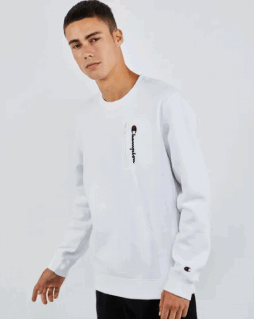 Champion Zip Logo Herren Sweatshirt