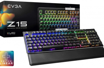 EVGA Z15 RGB Gaming Keyboard RGB Backlit LED Hot Swappable Mechanical Kailh Speed Silver Switches 821 W1 15DE K2 Black Amazon de Games