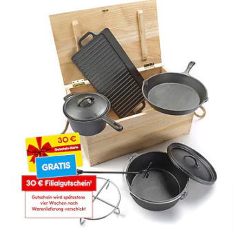 El Fuego AY 466 Dutch Oven Set 7 teilig 30E Filial Gutschein online kaufen bei Netto