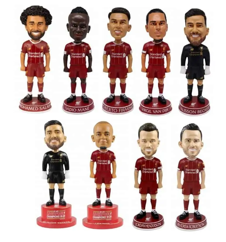FOCO FC Liverpool Bobbleheads – 9 verschiedene Spieler (zB: Salah, Firminho, Mané, Van Dijk) – zu je 7,77€ + 3,95€ Versand statt 32,76 €