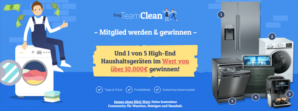 Frag Team Clean Gewinnspiel