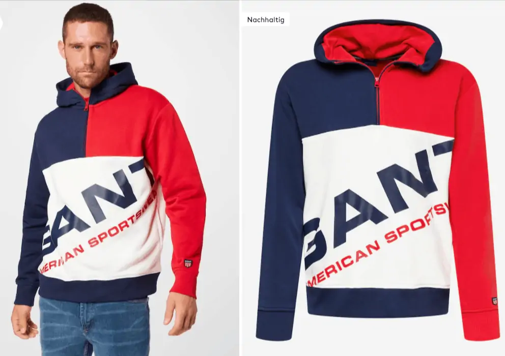 Gant Herren Kapuzenpullover (Gr. S bis L + XXL) für 89,40 € inkl. Versand (statt 104,99 €)