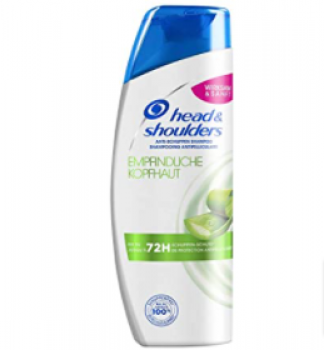 Head Shoulders Empfindliche Kopfhaut Anti Schuppen Shampoo Bei Fettigem Haar Shampoo gegen Schuppen 72 Stunden Schutz Vor Schuppen Juckreiz Und Trockenheit Mit Aloe Vera 300ml Amazon de Beauty