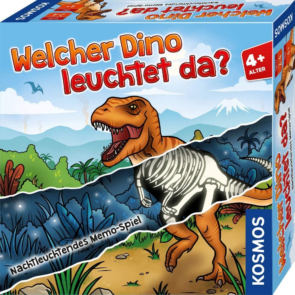 Kosmos 680701 Welcher Dino Leuchtet Da? Nachtleuchtendes Memo-Spiel