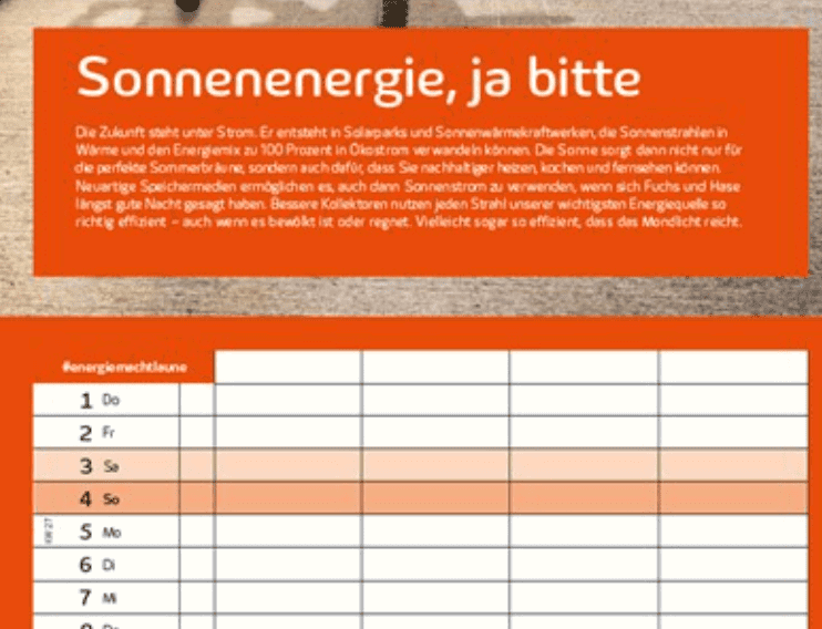 Kostenfreien Familienkalender Von Enviam Anfordern Enviam