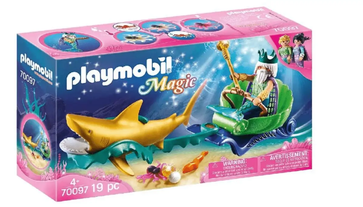 Playmobil Meereskönig mit Haikutsche für 8,33 € inkl. Prime-Versand (statt 13,28 €)